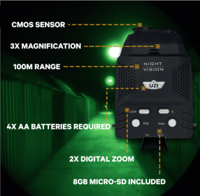 Night Vision Monocular, 8gb SD