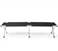 Portable Folding Camping Cot With Carrying Bag Army Black