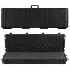 Hard Rifle Case, Lockable Rifle Case with Pre-cut Foams, 52 in Gun Storage with Wheels