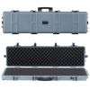 VEVOR Hard Rifle Case, Lockable Rifle Case with Pre-cut Foams, 50 in Movable Gun Storage with Wheels
