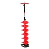VEVOR Ice Auger Drill Bit, 8in Diameter 41in Length, Cordless Nylon Ice Fishing Augers With Extra 13.4in Extension Rod, Drill Adapter