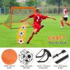 Kids Soccer Goals Set For Backyard Portable Soccer Training Equipment with Ball Pump Cones Agility Ladder Target Carry Bag For Toddler Age 3+ Outdoor