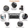 Q1Pc Folding Camping Table Portable Aluminum Roll-up Picnic BBQ Desk with Carrying Bag Heavy Duty Outdoor Beach Backyard Party Patio