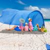 Extra-large camping beach tent suitable for 4-8 people, UV protection, comes with ground spikes and rope accessories, (Amazon Shipping) (Walmart