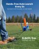 VEVOR Clay Target Thrower, 75-80 Clays Pigeon Thrower, 55+ Yards Automatic Skeet and Trap Launcher on Wheels - with Adjustable Angle