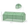 71" x 36" x 28" Mini Greenhouse Portable Hot House for Plants with Large Zipper Windows for Outdoor, Indoor, Garden, Green