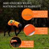 Orange Reflective Dog Vest M Size Hi Visibility Fluorescent Blaze Orange Dog Vest Helps Protect Your PUP from Motorists & Hunting Accidents On or Off