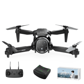 H20 Mini UAV Portable Foldable Drone With Vr Headset Drone 8k Professional 4K Under 300 Fpv VR Drone (Option: Black)