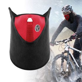 Half Face Mask Breathable Windproof Dustproof for Winter Sports (Type: Sports Accessories, Color: Red)