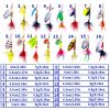 Bionic Faux Fishing Lures Set with metal Hook